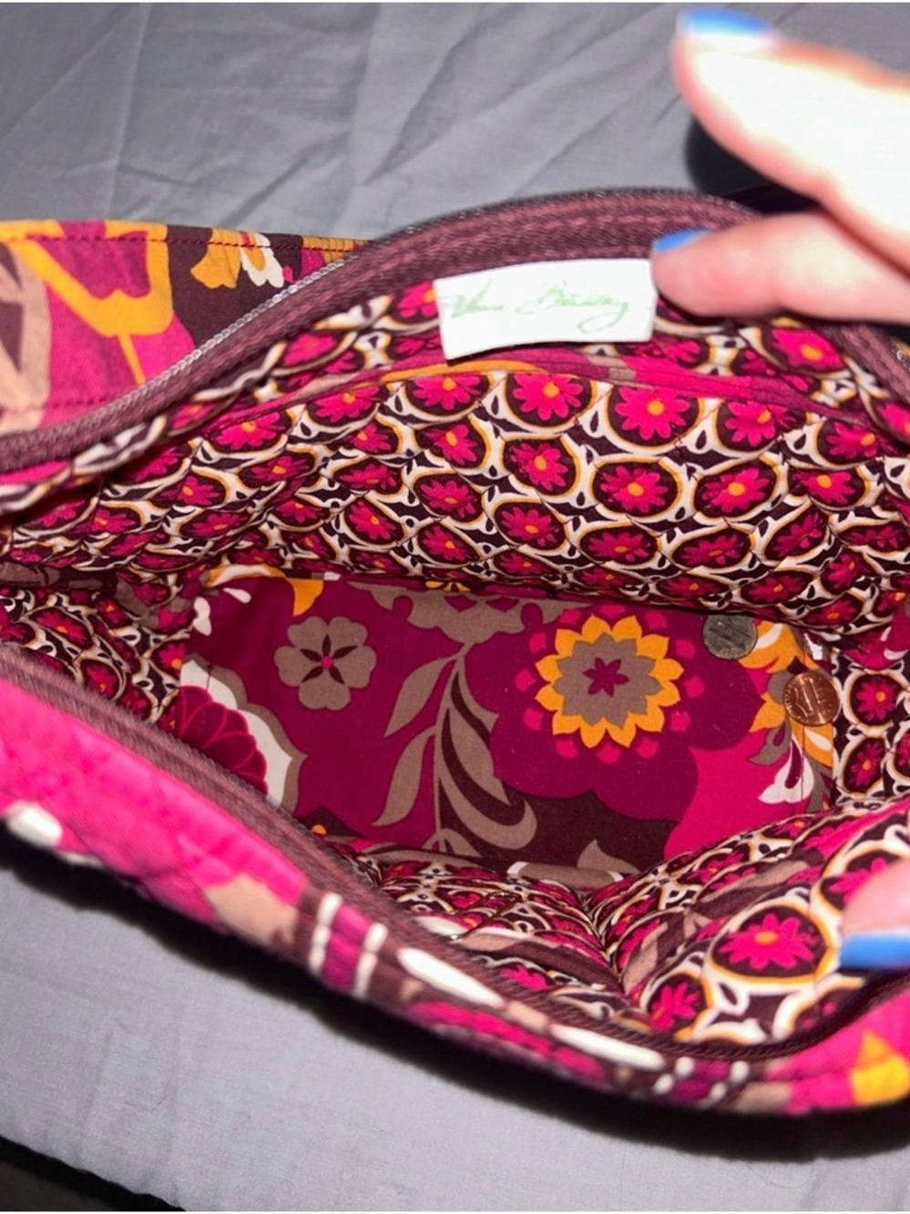 Vera Bradley Retired Floral Autumn Purse - Picture 4 of 4